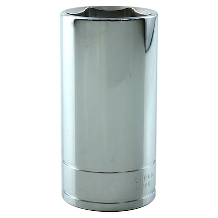 K-Tool International 3/8" Drive, 25mm Metric Socket, 6 Points, Chrome 3/8" Drive, 25mm, 6Pt KTI-27225